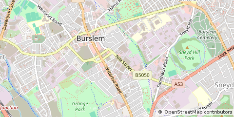 Map of Stoke-on-Trent