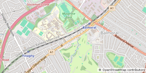Map of Belfast