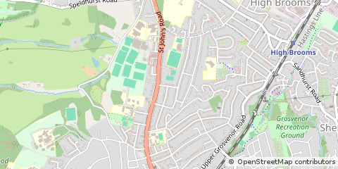 Map of Tunbridge Wells, Kent