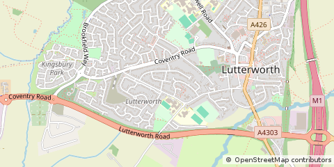Map of Lutterworth