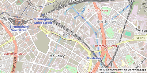 Map of Birmingham, West Midlands