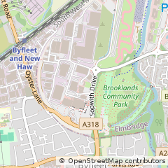 Map of Weybridge, Surrey