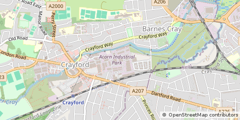 Map of Dartford, Kent