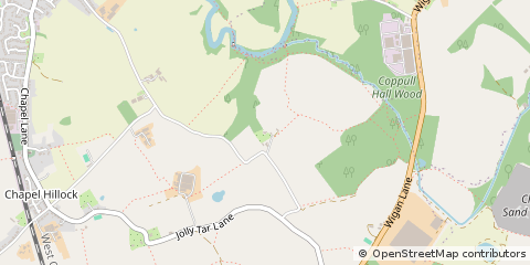 Map of Coppull Chorley, Lancashire