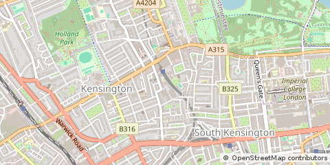 Map of Kensington, London