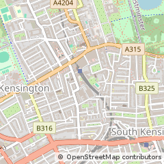 Map of Kensington, London