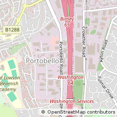 Map of Chester LE Street, County Durham