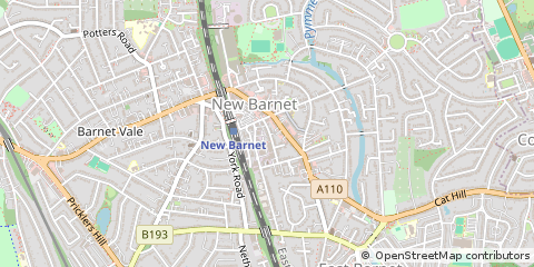 Map of NEW Barnet, Hertfordshire