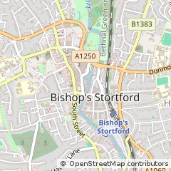 Map of Bishop's Stortford, Hertfordshire