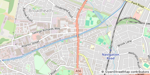 Map of Altrincham