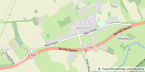 Map of Farnham, Surrey