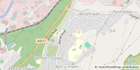 Map of Swansea