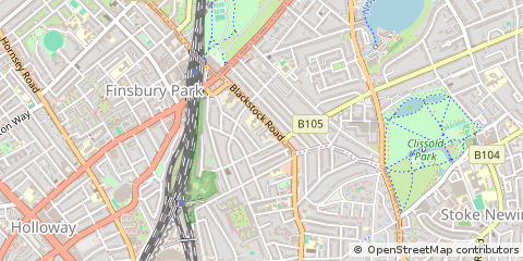 Map of Islington, London