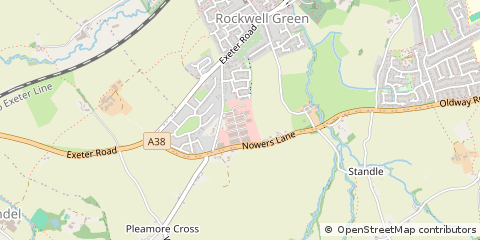 Map of Wellington, Somerset