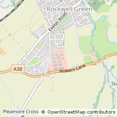 Map of Wellington, Somerset