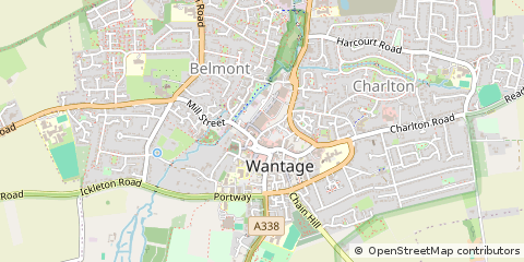 Map of Wantage, Oxon