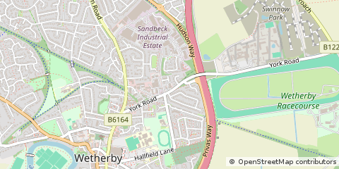 Map of Wetherby, West Yorkshire