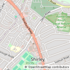 Map of Solihull, West Midlands