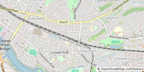 Map of Newport, Gwent