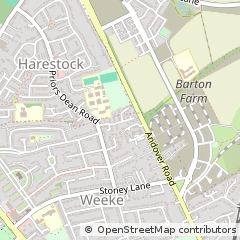 Map of Winchester, Hampshire