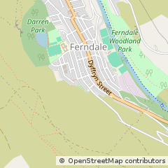 Map of Ferndale, RCT