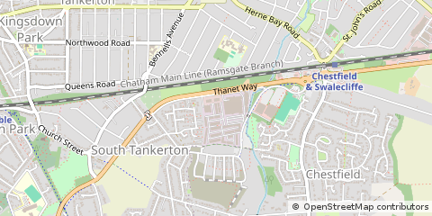 Map of Whitstable, Kent