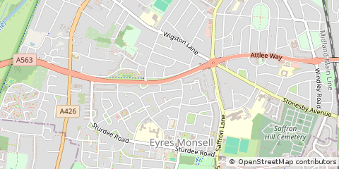 Map of Leicester