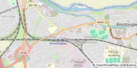 Map of Knottingley, West Yorkshire
