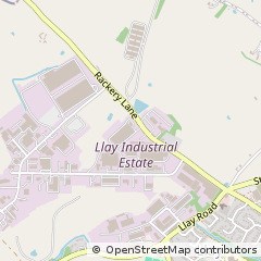 Map of Wrexham, Clwyd
