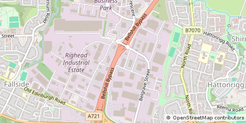 Map of Bellshill, Lanarkshire