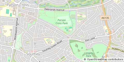 Map of South Yorkshire