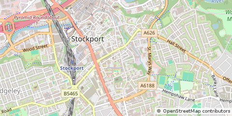 Map of Stockport, Cheshire