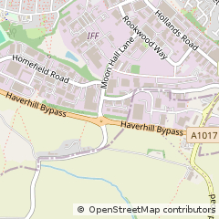 Map of Haverhill, Suffolk
