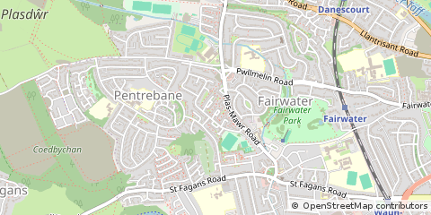Map of Cardiff