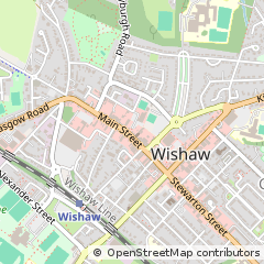 Map of Wishaw, North Lanarkshire