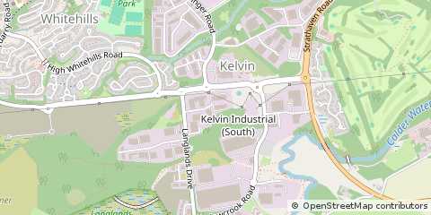 Map of Glasgow, South Lanarkshire