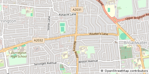 Map of Worthing