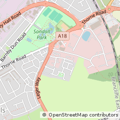 Map of Doncaster, South Yorkshire