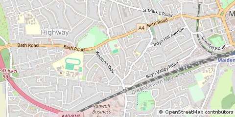 Map of Maidenhead, Berkshire
