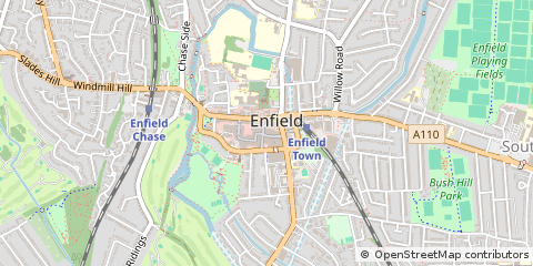 Map of Enfield