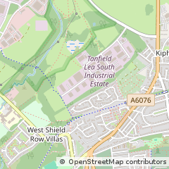 Map of Tanfield LEA, County Durham