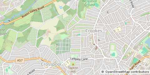 Map of Sheffield