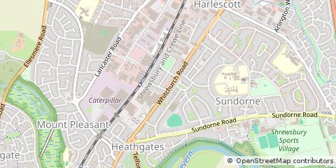Map of Shrewsbury