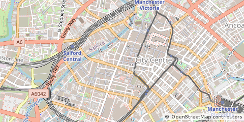 Map of Manchester