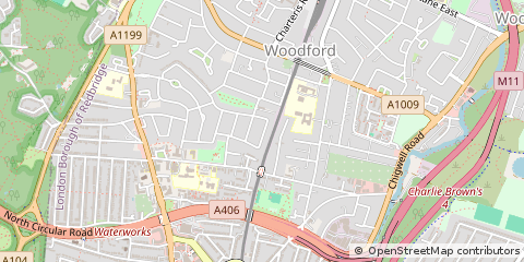 Map of Woodford Green