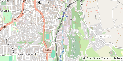 Map of West Yorkshire