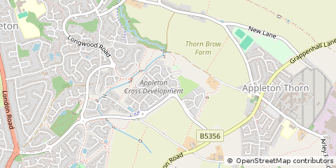 Map of Warrington