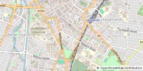 Map of Leicester
