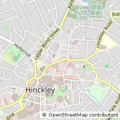 Map of Hinckley, Leicestershire