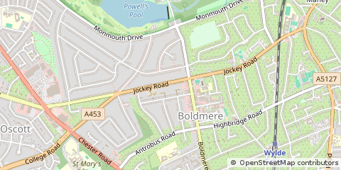 Map of Sutton Coldfield